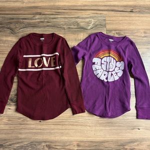 Girl’s Old Navy Thermal Shirts